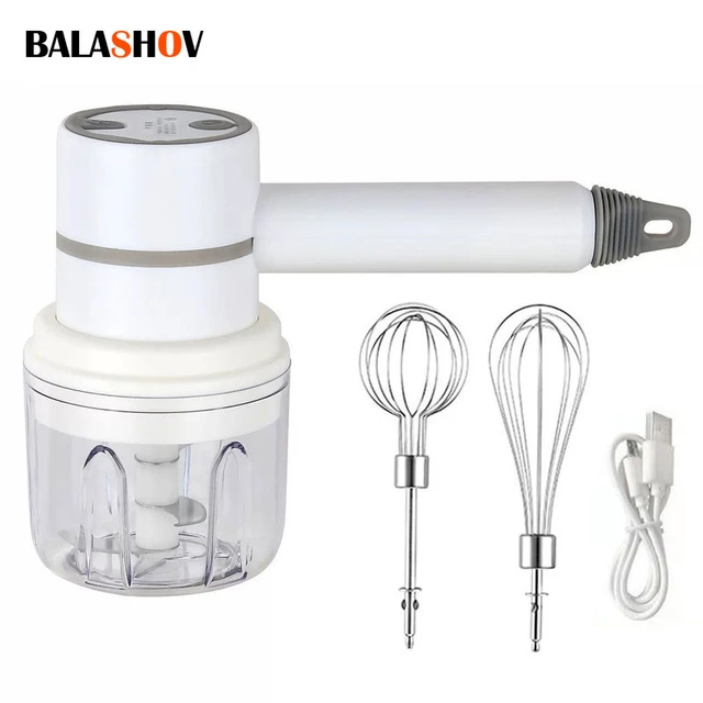 Wireless Food Mixers Portable Electric Garlic Chopper Masher Whisk Egg  Beater Kitchen Handheld Frother Automatic Cream Mixer - AliExpress