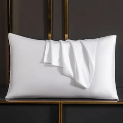 Luxurious Natural Mulberry Silk Pillowcase - 100% Pure Silk Skin Protection - Custom size (White)