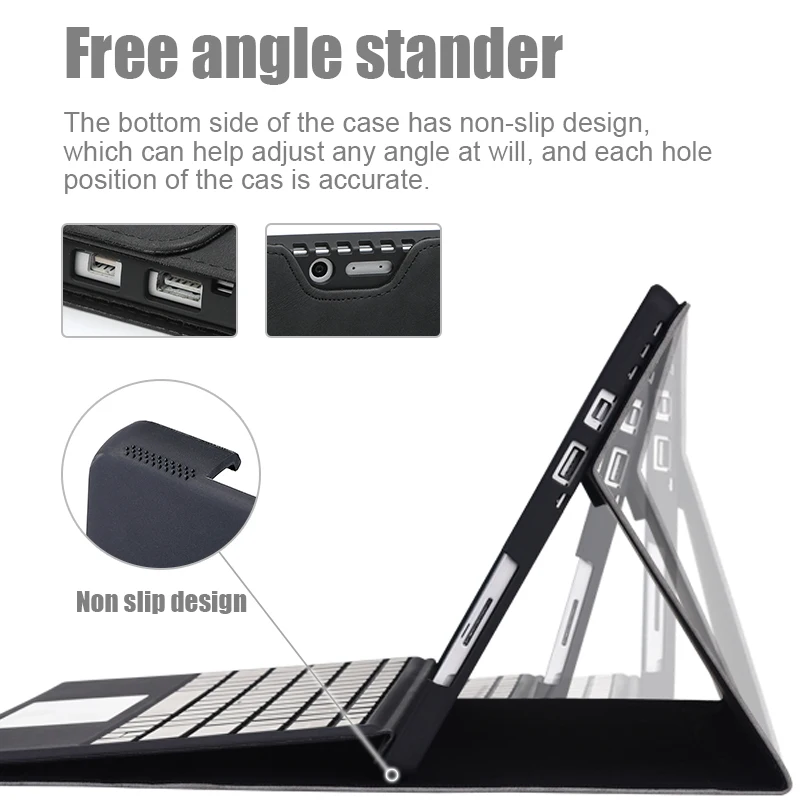 Estojo de Suporte Protetor para Microsoft Surface Pro x go Capa Impermeável Shell Pen Holder 12.3 10 Polegadas - Imagem 6
