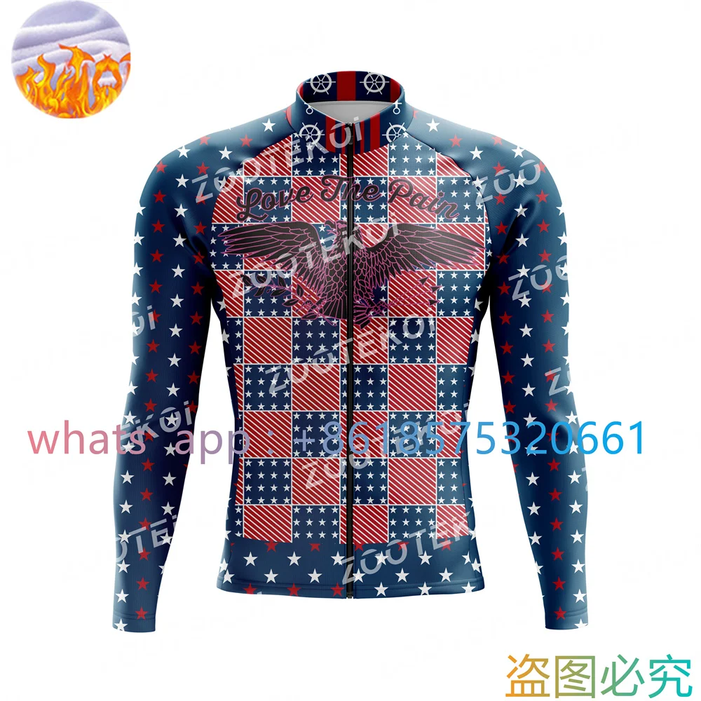

Love The Pain Team Winter Thermal Fleece Cycling Jersey Bike Pants Set Mens Ropa Ciclismo Mtb Bicycling Maillot Cycling Clothing