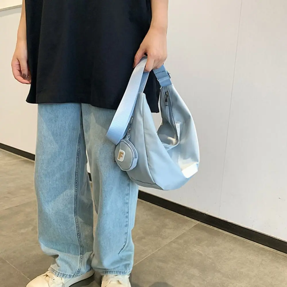 

Fashion Brand OX Cloth Tote Bag Letter Korean Style Sports Shoulder Bag With Coin Purse Nylon Women Shoulder Bag Women