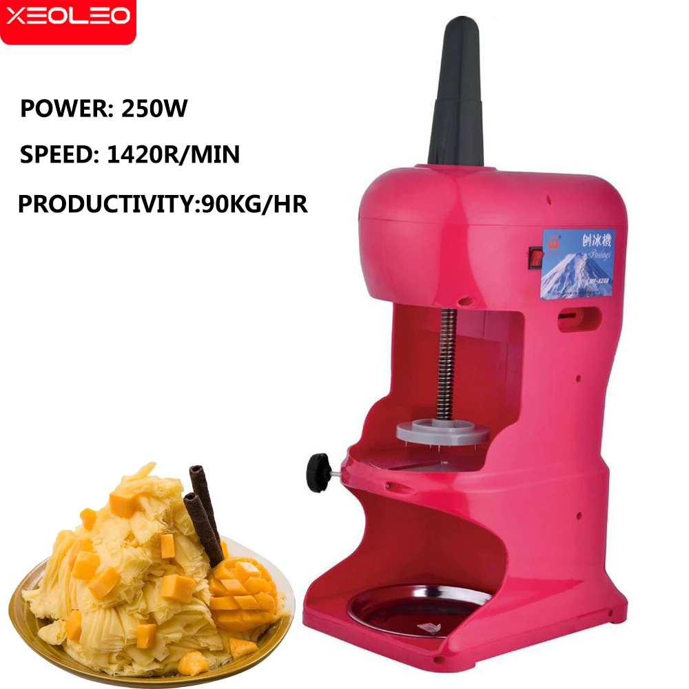 にない 250w Commercial Ice Shaver 440lb/h Snow Cone Shaved Ice Maker