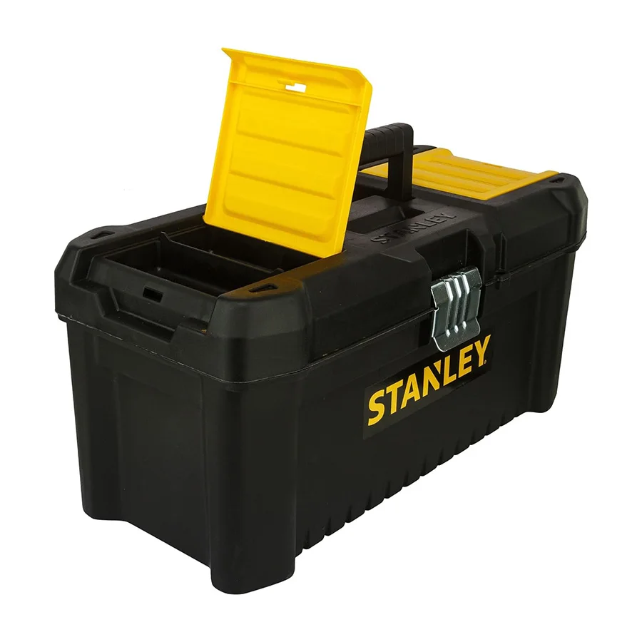 STANLEY Toolbox "Essential 16" 406*205*195mm Medium Size with Metal Latches Tool Storage Case STST1-75518 2