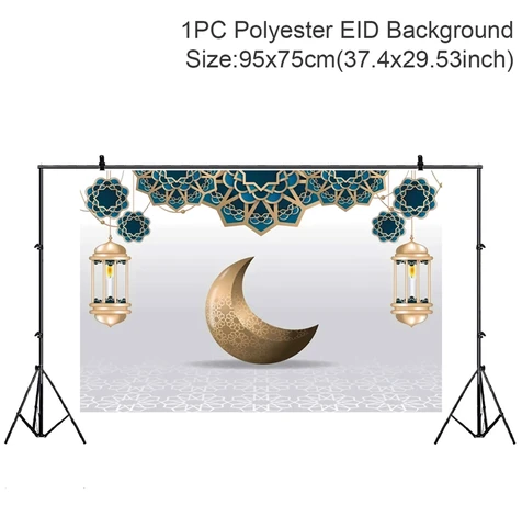 Background Eid Mubarak Ramadan Kareem Backdrop Islam Muslim Party Supplies Ramadan Decoration For Home Eid Al-fitr Gifts