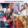 1L Sports Water Bottle With Straw Time Marker Gradient Color Motivational Bottle Leakproof Outdoor Student Drinking Water Cup 3