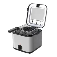 Friteuse électrique multifonction carrée 110V 220V 1000W 2,5L en acier inoxydable pour la maison 5