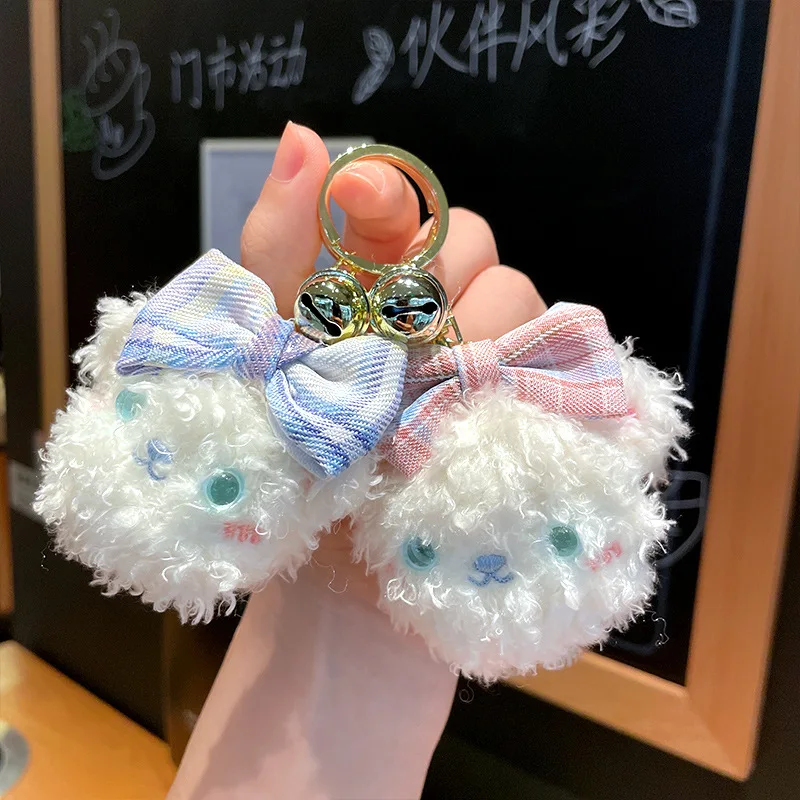 

10cm Cartoon Soft Cute Sheep Plush Toys Doll Kawaii Plush Keychain Pendant Couple's Backpack Charm Kids Birthday Christmas Gifts