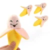 Squeaky Plush Banana Interactive Dog Toy Durable Puppy Chew Toys Creative Fruit Shaped Dog Toy with Cute Face Design 2