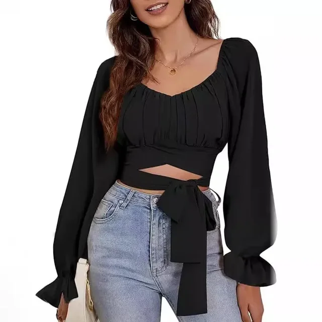 Ruth Lantern Sleeve Top 2