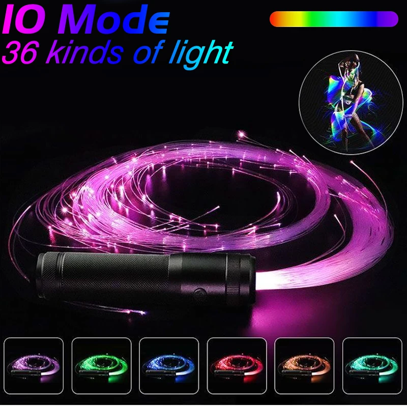 178CM-LED-Fiber-Optic-Whip-Light-USB-Rechargeable-Glowing-Whip-Optical ...