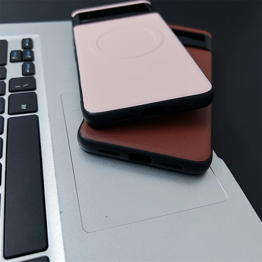 Luxury Leather Magnetic Wireless Charging Slim Shockproof Case