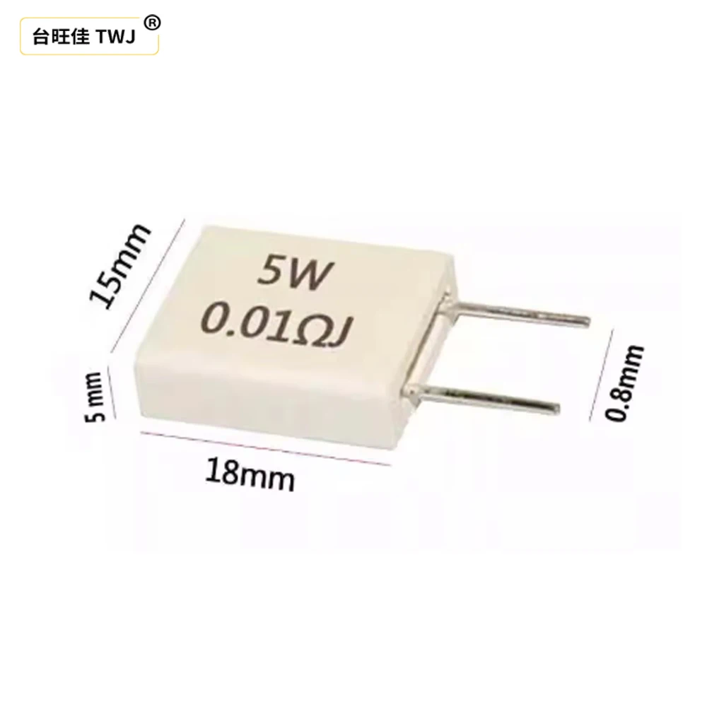 Cement Resistor 10Pcs MPR Non inductive 5W 0.01&Omega; 0.22&Omega; 0.15R 0.25R 0.068&Omega; 0.47&Omega; 0.5&Omega; 0.1&Omega;