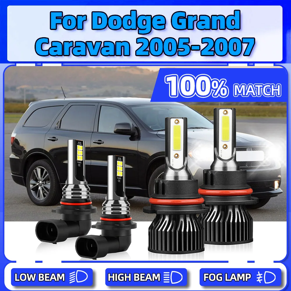 

40000LM Canbus LED Headlight Bulbs 6000K Auto Fog Lights 240W CSP Chips Car Headlamp 12V For Dodge Grand Caravan 2005 2006 2007