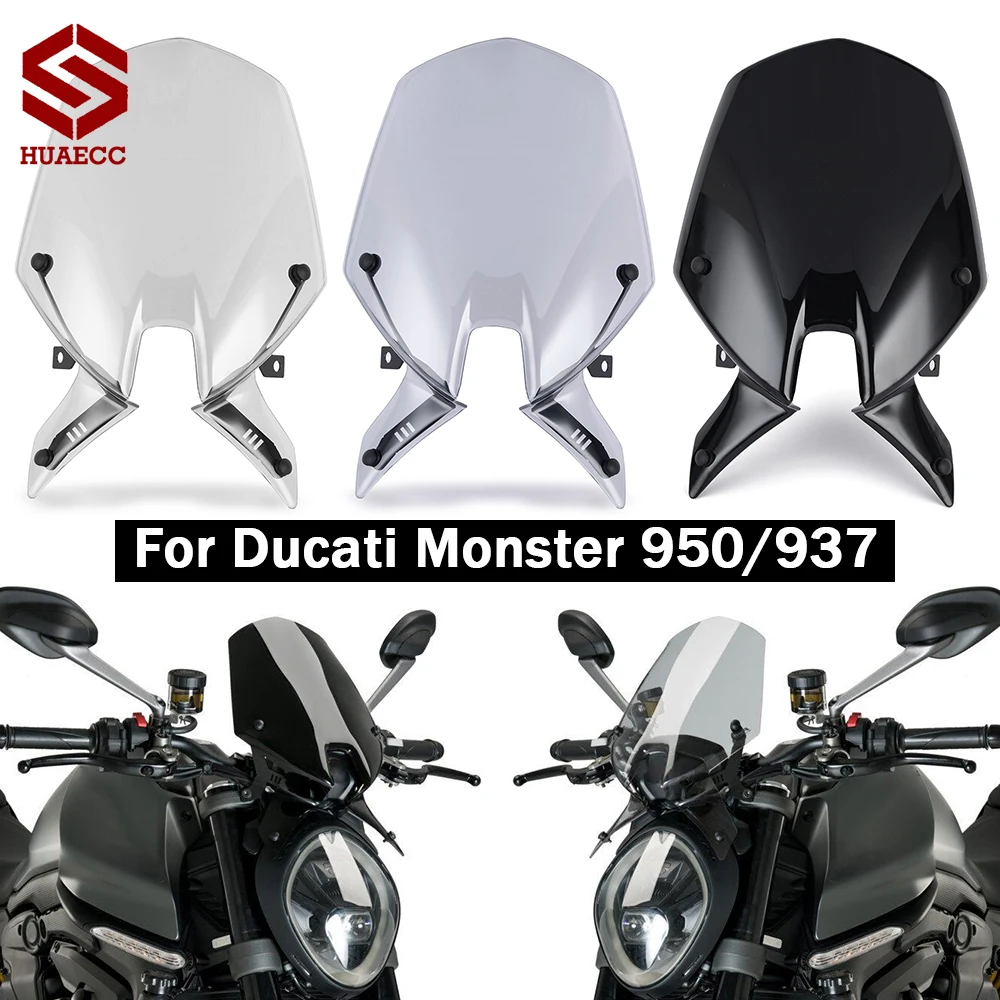 

Windshield Windscreen Wind Shield Screen Protector for Ducati Monster 937 950 Monster937 Monster950 2021-2022