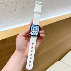 Premium Silicone Sport Band for Apple Watch - Versatile Replacement Strap (2 white)
