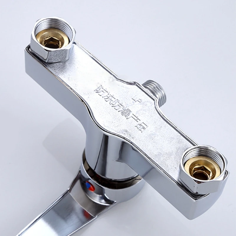 Bathtub Hot and Cold Mixing Water Faucet Sink  Double Shower for Head Deck Mounted Basin Mixer Taps Home Accessories 4