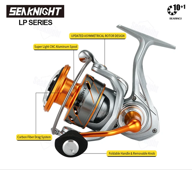 SeaKnight Brand RAPID II X Series Spinning Fishing Reel, 6.2:1 4.7:1  Anti-corrosive Reels, 33lbs Max Drag for Saltwater Fishing