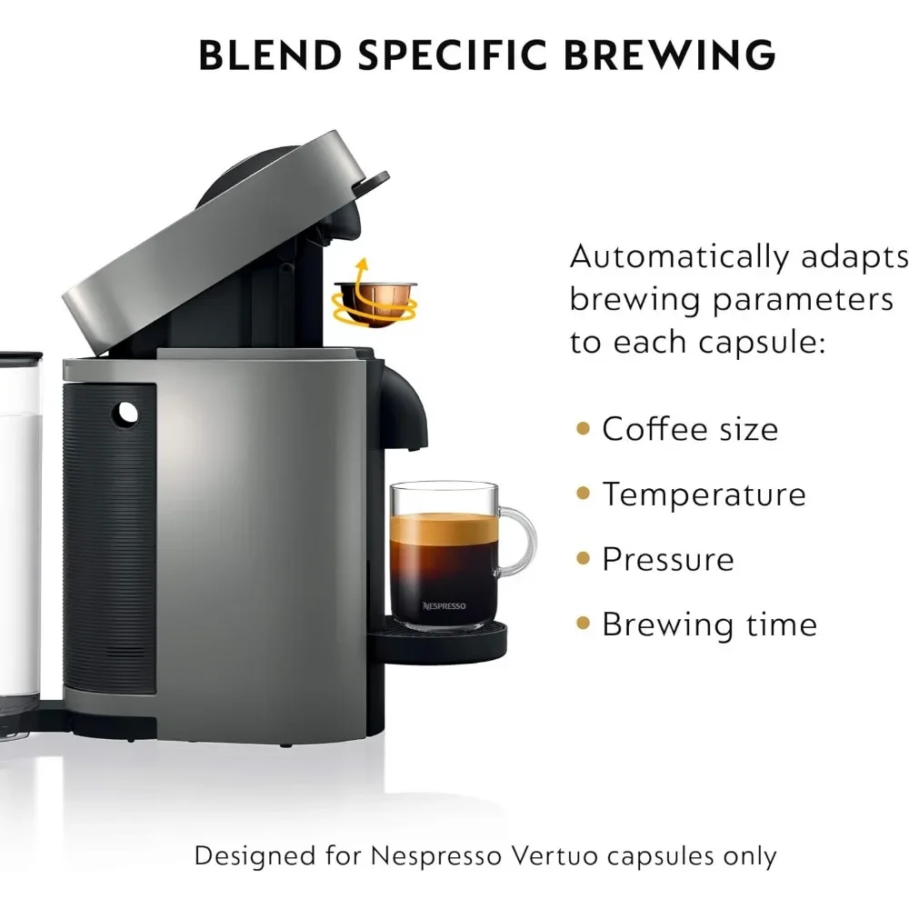 Coffee and Espresso Machine 5 Fluid Ounces Grey Coffee Makers of Capsules Maker Capsule Italian Kitchen Appliances Home 3