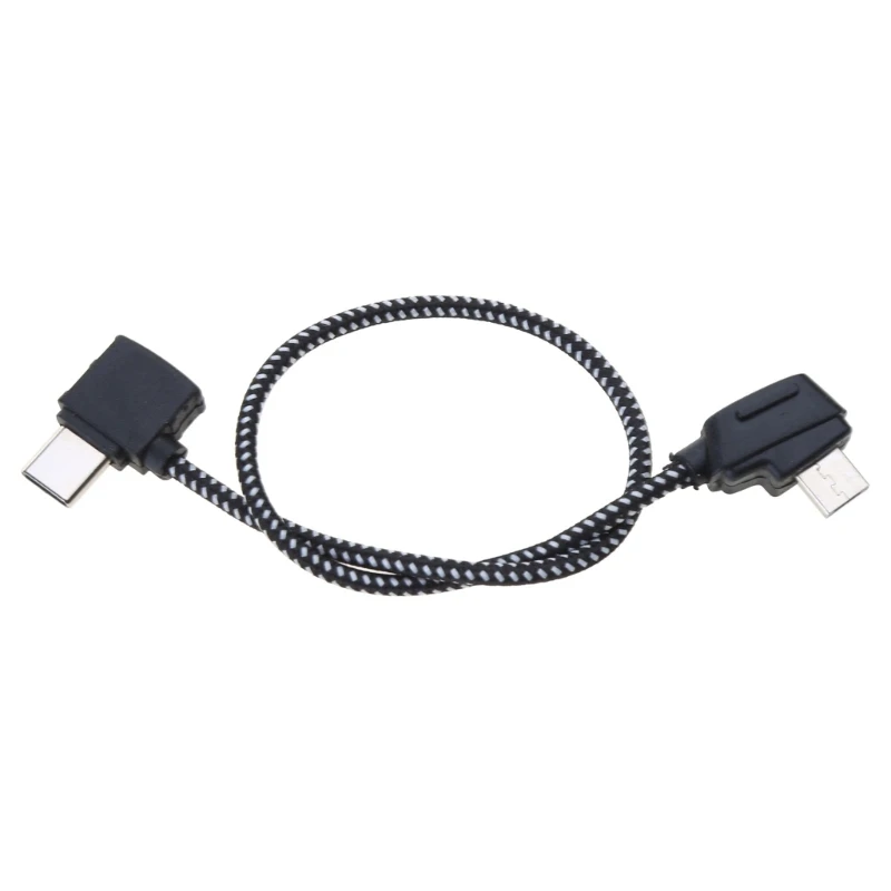 Micro USB to Type C Braided Cable For Mavic 2 AIR Aerial Camera Wire data cable connector,gimbal ptz cable,remote control data cable,power charging cable,servo extension cable,extension wire accessories