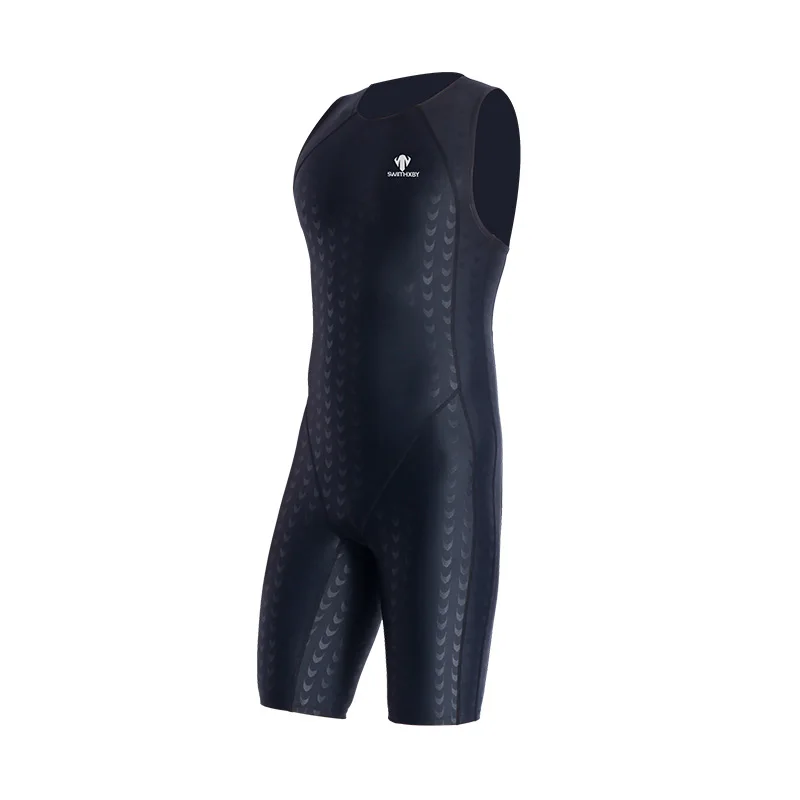 Men One Piece Swimsuit Competition Racing Swimwuit Ironman Triathlon Suit Sharkskin Male Training Bodysuit one piece swimsuit