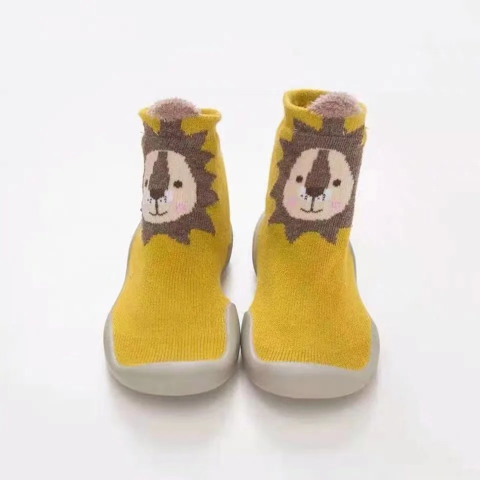 Infant Toddler Spring Summer Soft Sole Sock Shoes Cute Animals Unisex Baby Non-Slip Floor Socks Kids 0-3T Lightweight Prewalker baby shoes soft sole shoes