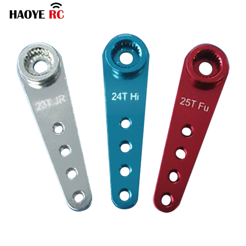 ヘリコプター パーツ スターター HY 23T 24T 25T CNC Metal RC Servo Arm Extension Horn 37mm