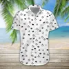 3D Printed Skull Halloween Hawaiian Shirt Summer Short Sleeved Shirts Men Shirts Oversize Camisa Social 5XL Halloween Gift 3