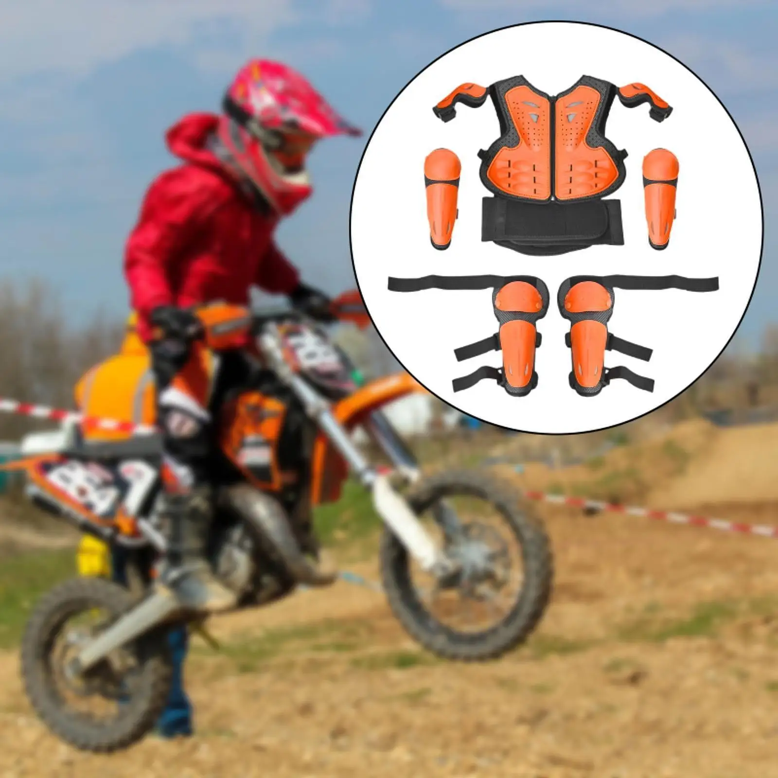 어린이용 오토바이 아머 슈트, 스케이트보드 스키용 가슴 보호대