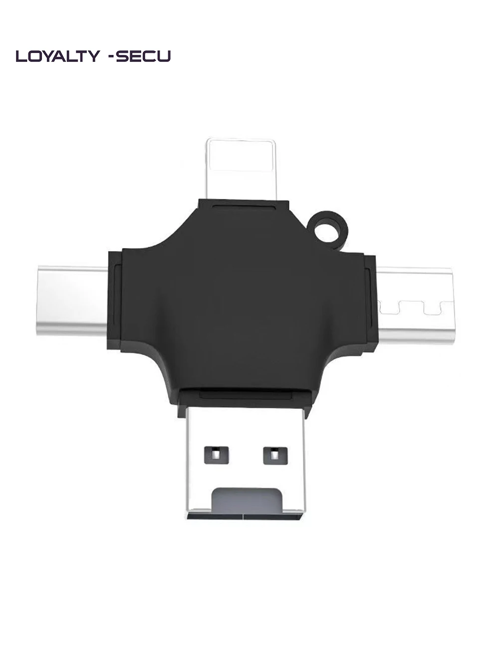 4 In 1 OTG TF Card Reader Adapter Type-C Lighting Micro USB USB3.0 All In 1 for iPhone Android Huawei Samsung Xiaomi Laptop PC 3