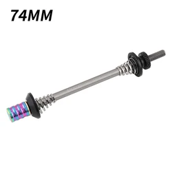 High - Performance Titanium Quick Release Skewers for Bicycles (74mm Colorful)