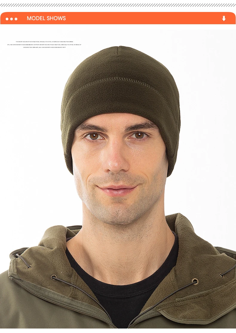 Kältebeständige und warme Outdoor-Sport-Kopfbedeckung, Fleece-Skimütze, Reitmütze, Laufmütze, Radfahren, Totenkopfmütze für Damen und Herren – Detail 5