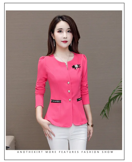 Petit Blazer Femme Slim Fit Manteau D'extérieur Blouson Chic Mode Élégant Veste Manches Longues Couleur Unie Grande Taille Pas Cher, Tunique Cardigan Décontracté Chaud Automne Hiver, Blanc, XXL