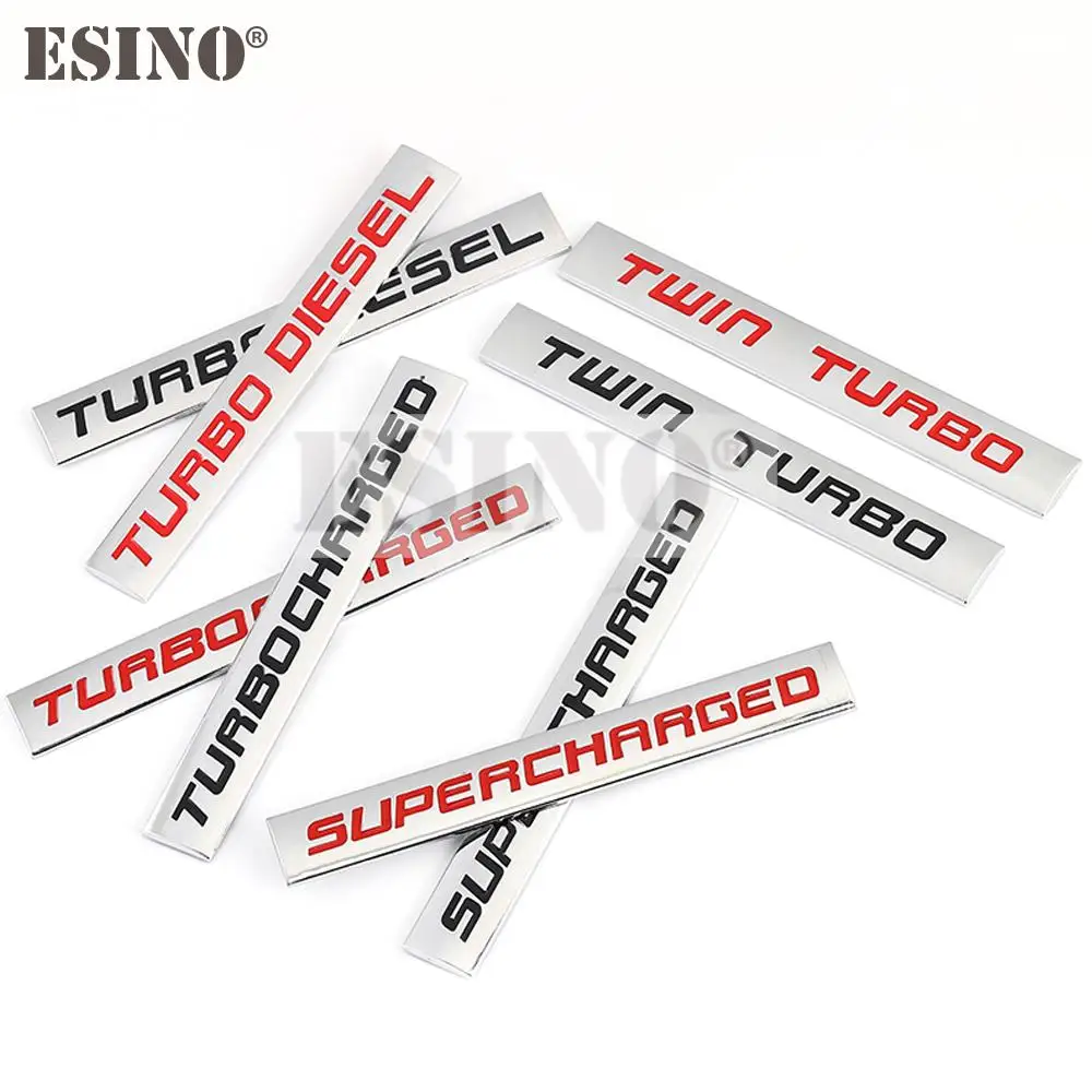 Premium 3D Metal Turbocharged Car Emblem Sticker Badge