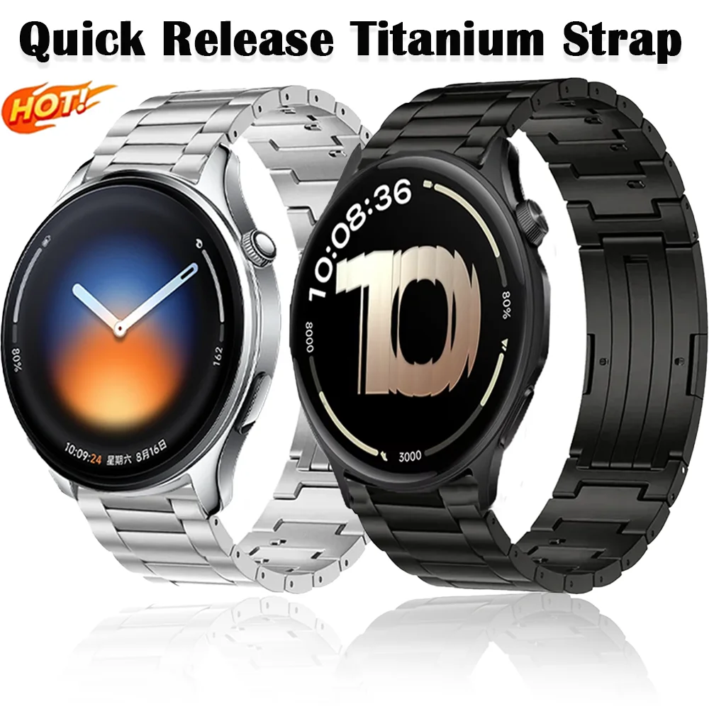 Premium Titanium Strap with Quick Release (20mm/22mm) - Sleek and Durable Bracelet Design