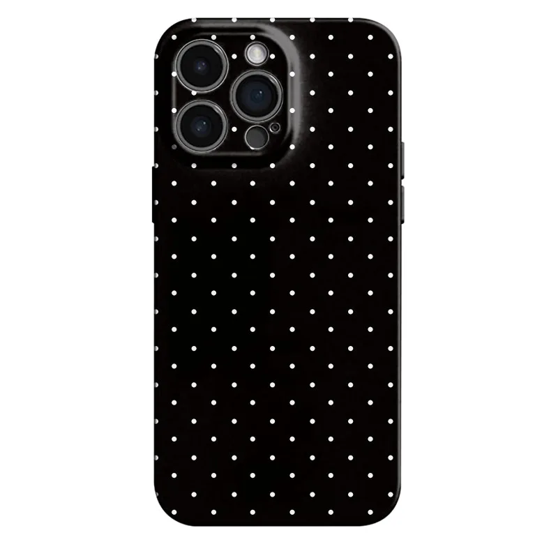 Elegant Black Polka Dot Hard PC Phone Case