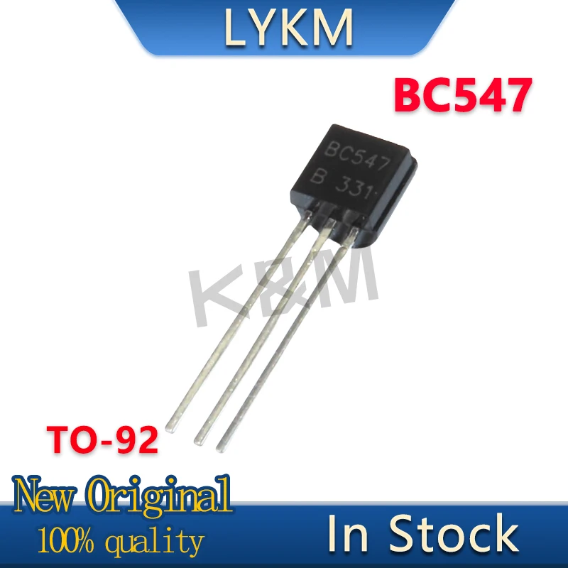 100 Pezzi Di Transistor BC547 NPN TO-92 45V 0.1A - Lotto Nuovo Dalla Cina