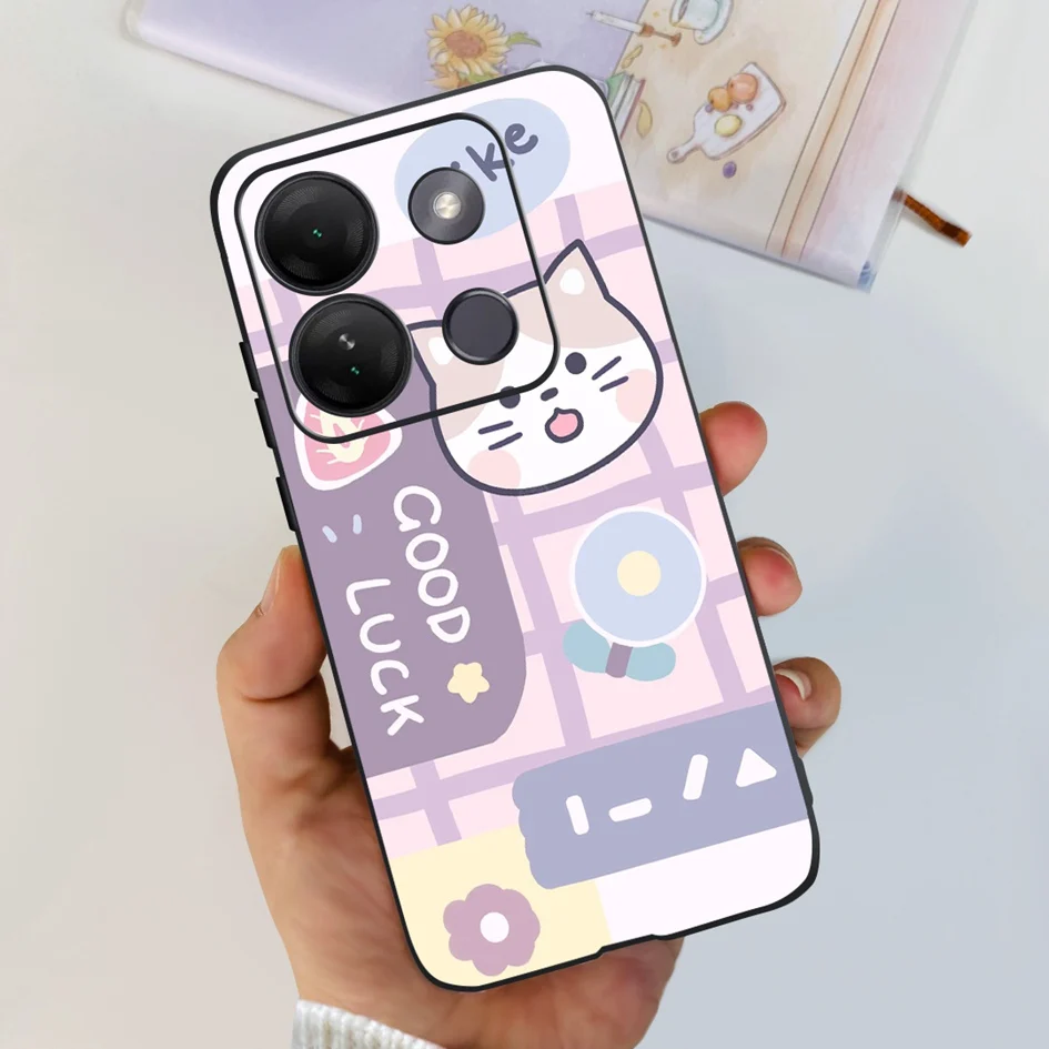 Stylish Patterned Soft Silicone Phone Back Cover