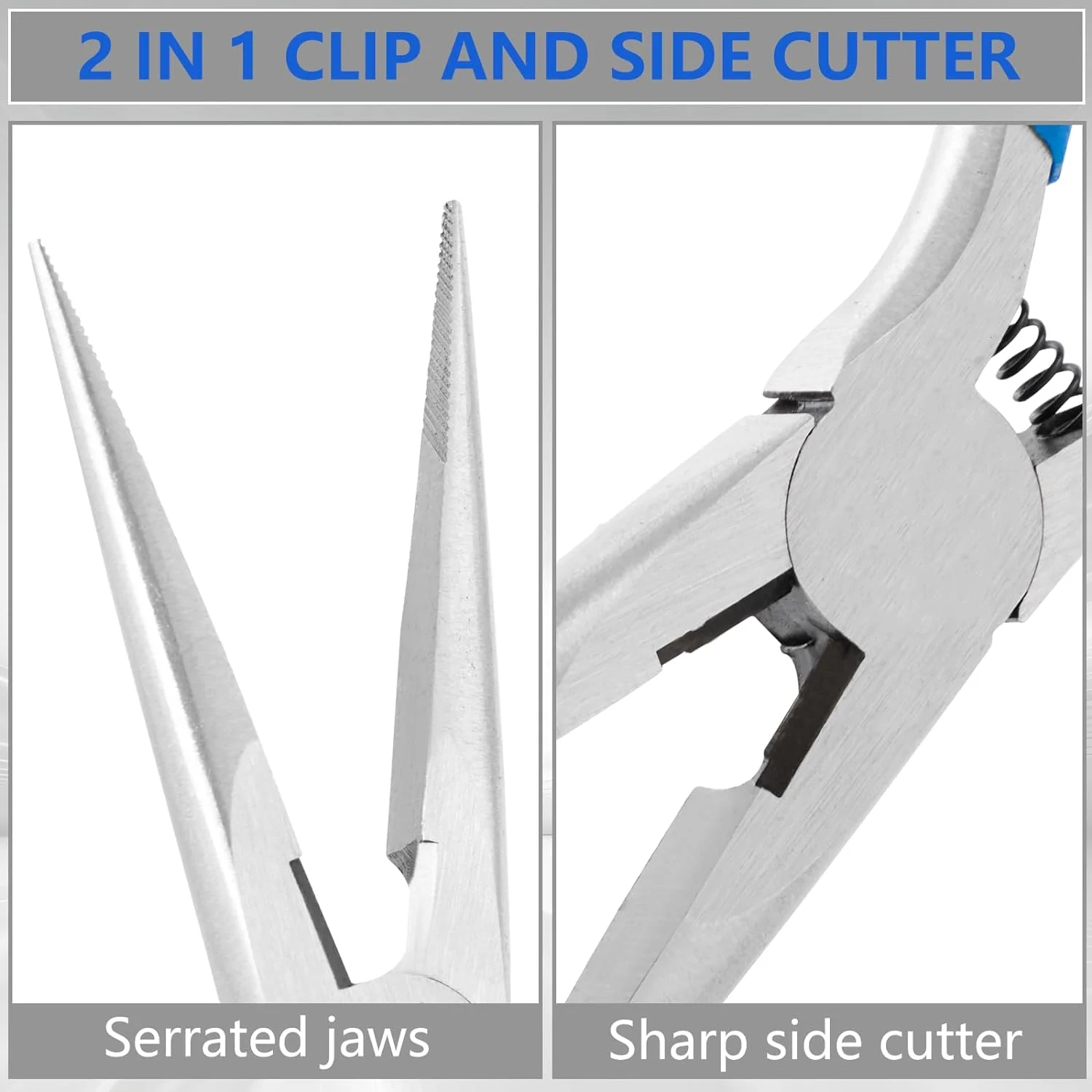 Multi Tool Long Nose Plier Needle Nose Plier Forceps Repair Hand Tool DIY Jewelry Making Electronics Repair Etc