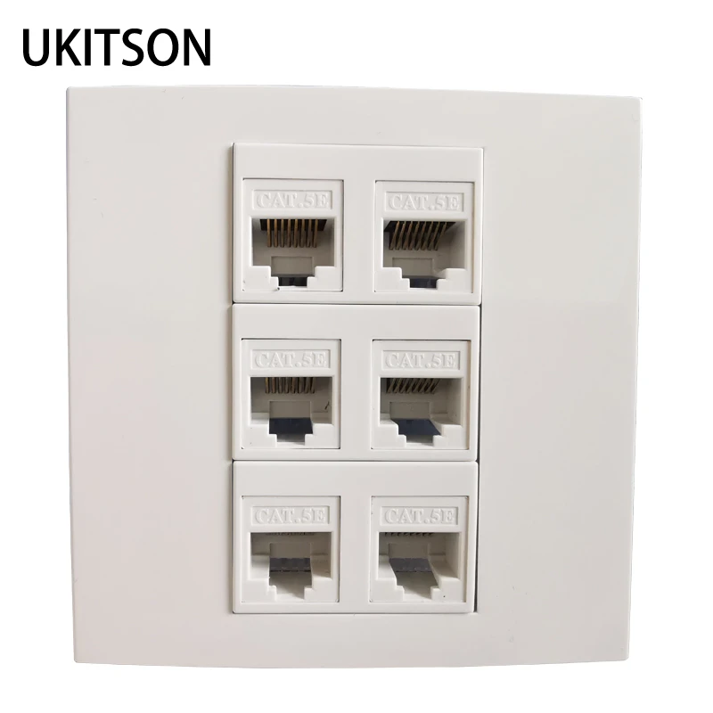 Enchufe de pared de red RJ45 5e de 6 interfaz de Internet para ordenador portátil|outlet socket|wall outlet socketinternet socket - AliExpress