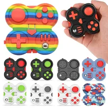 

New Squeeze Game Fidget Pad Controller Stress Reducer Hand Shank Fidget Toys Kids Adult Stress Reliever 12 Function Games