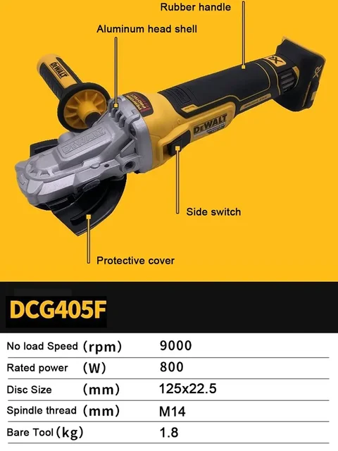혁신적인 팀을 위한 필수품 - Dewalt 무선 앵글 연마기