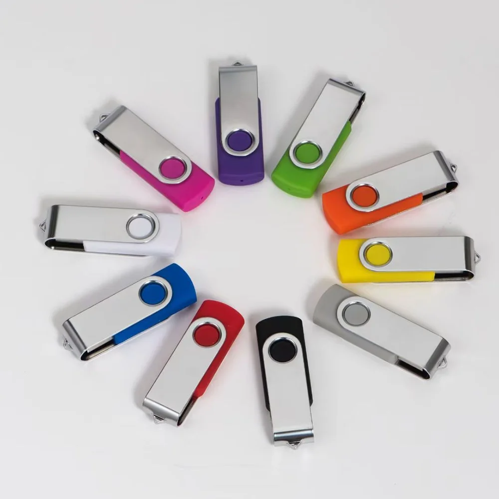 JASTER USB 32GB 플래시 드라이브 16기가 메모리 스틱 메탈 점프 드라이브 스위블 펜드라이브 휴대용 64 128GB USB 2.0 펜 드라이브