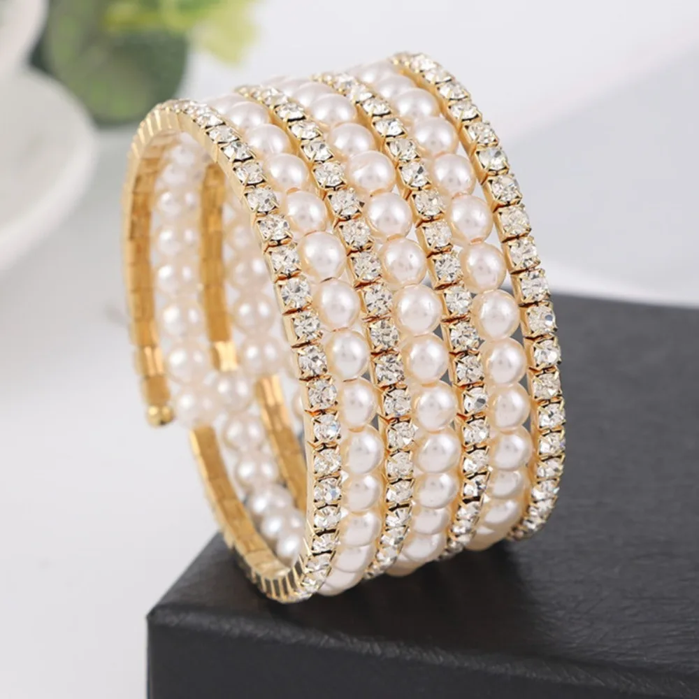 Crystal Rhinestone Wedding Bridal Bracelet for Women