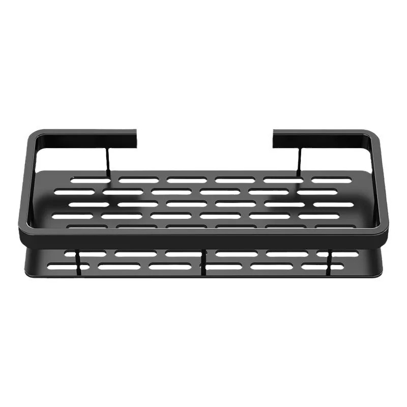 Aluminum Bathroom Shelves Wall Towel Rack Mounted Shower Caddy No Drilling Shower Organizer Bathroom Storage Accessories towel rack