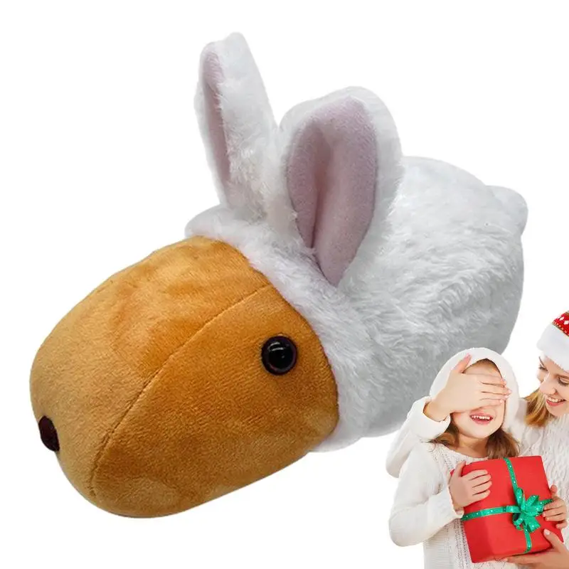 

Милый Мягкий Кролик капибара, набивное животное, капибара, кролик, декоративная подушка, куклы капибара, плюшевое животное, Милый Мягкий Кролик капибара 25 см