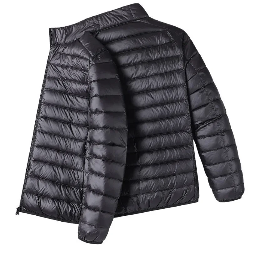 Black [stand collar cotton-padded coat]]