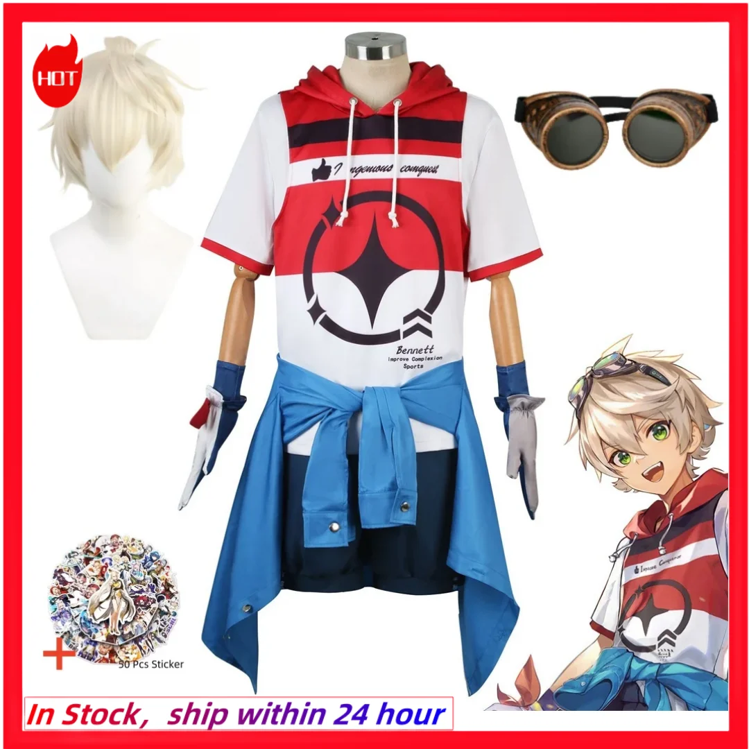

Game Genshin Bennett Cosplay Costume Uniform Suits Halloween Carnival Christmas Outfits