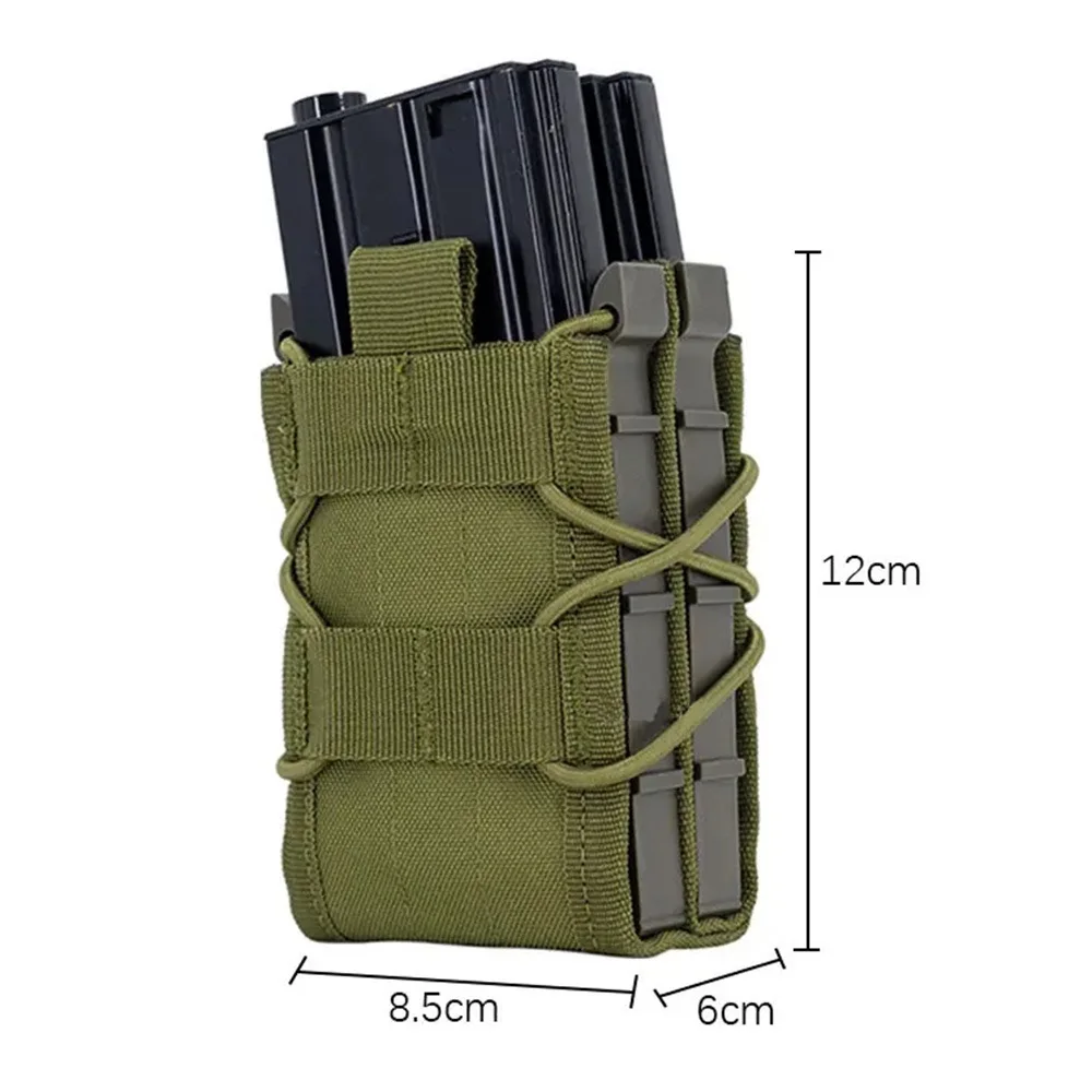 Magazine Pouch 5.56 Double Magazine Pouch Tactical Molle Magazine Case Rifle Pistol Bag Mag Holster Pouch for Hunting Vest Accessories M4 AR15