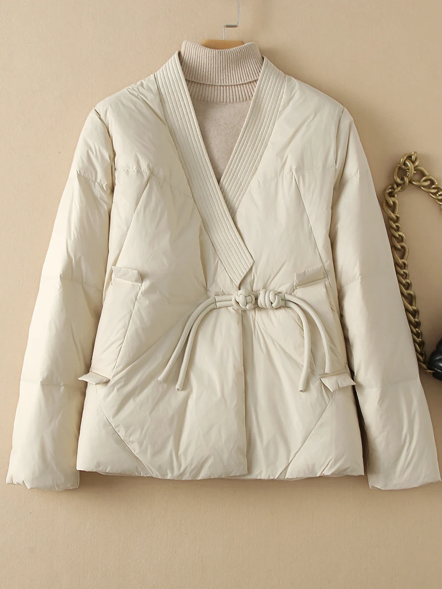 SEDUTMO Spring Oversize Duck Down Coat Women Vintage Jackets Autumn Fashion Casual Parkas ED2132