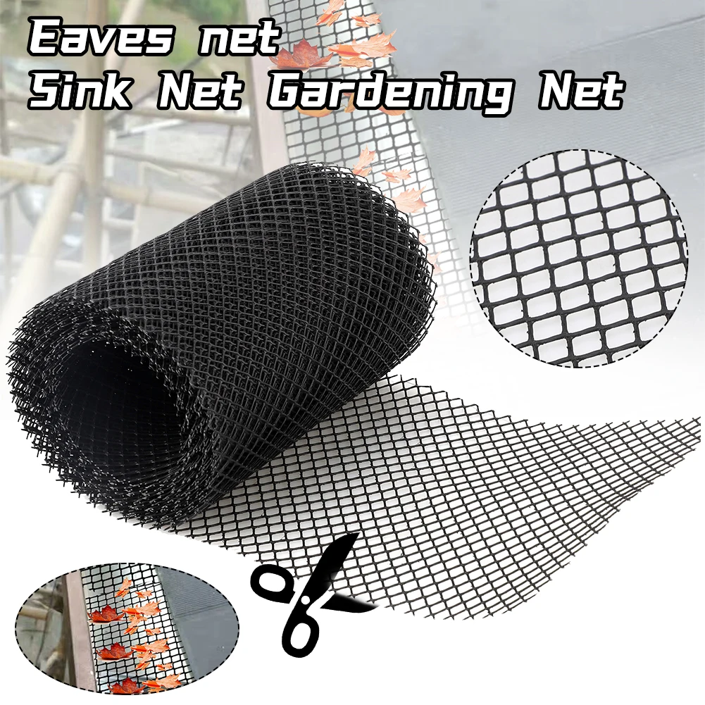 6/7 Gutter Guard Mesh Gutter Guard with 10 Stakes to Protect from Leaves Debris Clogging Gutter Downspout Drain